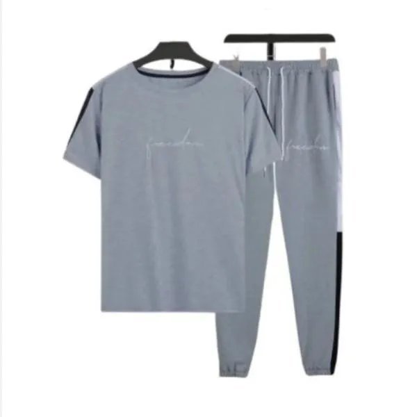 2-pcs Men's Polyester Freedom Printed Tracksuit - Image 2