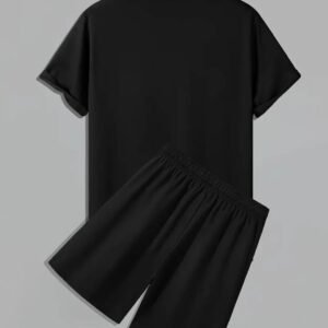 1 pc Men's Polyester T Shirt & Short Tracksuit